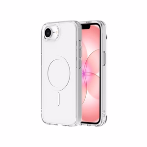 JM Crystal magsafe suojakuori iPhone 16e/17e läpinäkyvä
