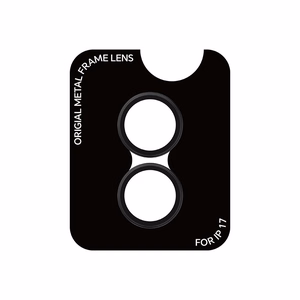 Rock Tempered glass Pure Series Camera Lens on camera for Iphone 17 (lens 2 pieces) black