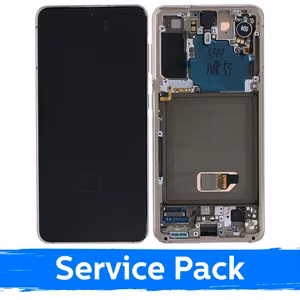 LCD Display Compatible With Samsung G991 S21 With Frame / Phantom Violet / (Service Pack)