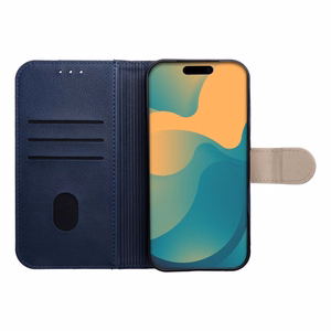 Flip case for iPhone 17 / 18 Split Book navy and cream