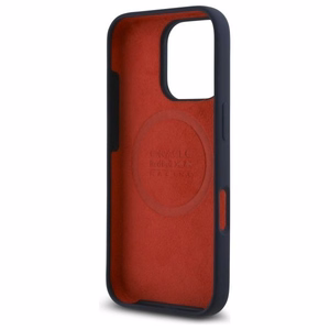 RED BULL suojakuori iPhone 16 Pro, MagSafe-yhteensopiva RBHMP16L24SIOLRV (silikoni, suuri pystylogo), tummansininen