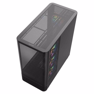 MODECOM Volcano AQ300 ARGB -miditornikotelo, musta