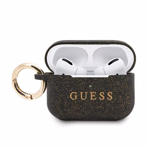 Guess Ring Silicone -suojakuori AirPods Prolle, musta ja kulta