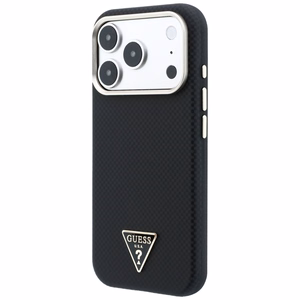 Guess Kevlar Triangle Logo MagSafe suojakuori mallille iPhone 17 Pro / 18 Pro – väri: musta