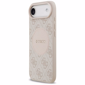 Guess 4G Circle Classic Logo MagSafe Suojakuori iPhone Airille - vaaleanpunainen