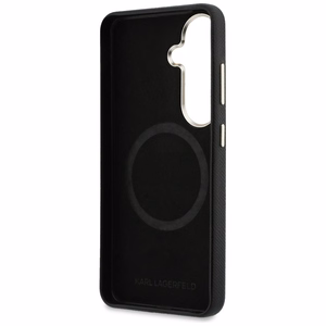 Karl Lagerfeld Suojakuori K Metal Logo MagSafe Samsung Galaxy S26:lle musta