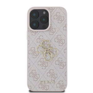 Guess 4G Big Logo kotelo iPhone 16 Pro Max - pinkki