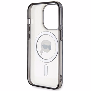Karl Lagerfeld KLHMP15XHKHNOTK iPhone 15 Pro Max 6,7 läpinäkyvä kovakuori IML Karlin pää MagSafe