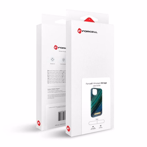 Suojakuori iPhone 15 PLUS:lle Forcell F-Protect Mirage yhteensopiva MagSafe jade marble