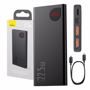 Baseus Adaman varavirtalähde 10000mAh 22.5W (musta)