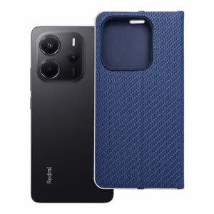 Läppäsuojakuori Xiaomi Redmi NOTE 14 5G:lle Luna Book Carbon sininen