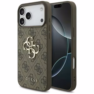 Guess 4G Big Logo -suojakuori iPhone 17 Pro Max - ruskea
