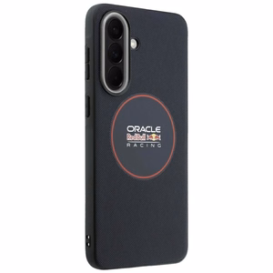 RED BULL case for SAMSUNG A57 RBHCA5724PUILVR (Meshed PU Red Ring & Metal Buttons) navy