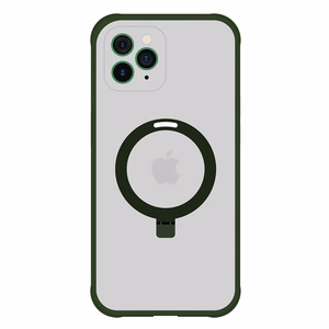 Tel Protect Magical Magsafe Stand Suojakuori iPhone 11 Pro Max:lle vihreä
