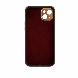 Moshi Napa suojakuori iPhone 14 Plus -laitteelle, MagSafe-yhteensopiva, vegaaninahkainen, Juniper Green -värinen