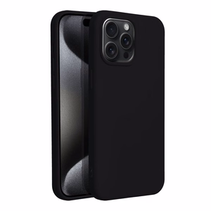 Silikoninen Suojakuori iPhone 15 PRO MAX:lle musta