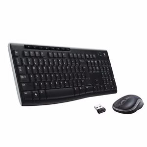 Wireless set keyboard QWERTY + mouse Logitech MK270 black