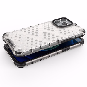 Honeycomb Asia panssari kansi TPU puskuri iPhone 13 Pro Max punainen