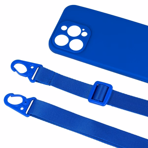 Hihnasuojakuori silikoninen Iphone 13 Pro Max:lle - design 2 sininen