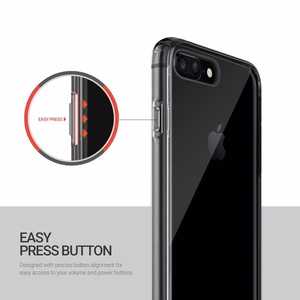 Obliq Naked Shield -suojakuori iPhone 8 Plus- / 7 Plus -puhelimelle, savunmusta
