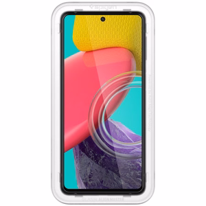 Spigen ALM Glass FC karkaistu lasi Samsung Galaxy M53 5G:lle - musta