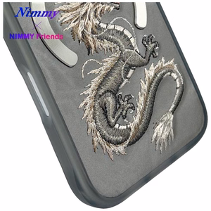 Nimmy Dragon MagSafe Suojakuori iPhone 16:lle - harmaa