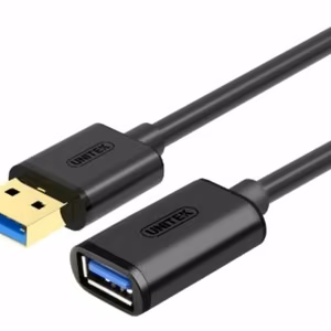 UNITEK Y-C456GBK USB-kaapeli 0,5 m USB 3.2 Gen 1 (3.1 Gen 1) USB A musta