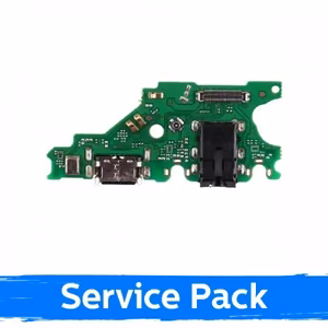 Charging Port Compatible with Huawei Mate 20 Lite with flex / silver (Service Pack)