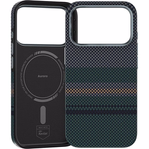 Benks Magnetic Armor Pro Aurora 600D -kevlar-kuori (C.K.FL.AP.SR.A073) iPhone 18 Pro Max / 17 Pro Max -puhelimiin, kameran ohjauspainikkeella