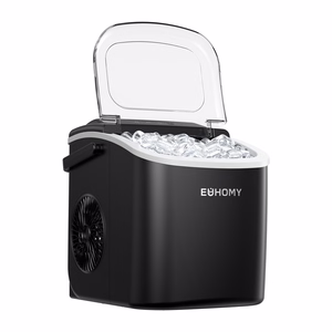 Euhomy IM001 -jääpalakone, 1.2 l, 12 kg (musta)