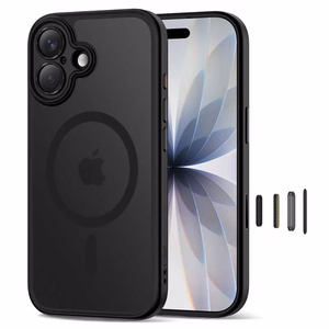 Tech-Protect Magpeak Magsafe CC Suojakuori iPhone 17:lle - matta musta