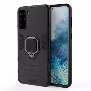 Ring Armor kova hybridi kotelo kansi + magneettinen pidike Samsung Galaxy S22 + (S22 Plus) musta