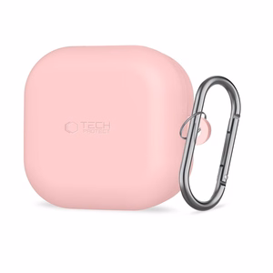 Tech-Protect Silicone Hook -suojakuori Samsung Galaxy Buds 4 / 4 Pro:lle vaaleanpunainen
