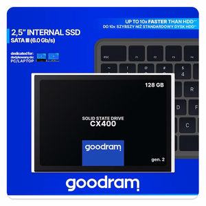 Goodram CX400 gen.2 2.5" 128 GB Serial ATA III 3D TLC NAND
