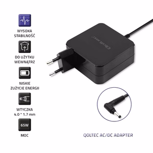 Qoltec Virtalähde Huawei kannettavalle tietokoneelle 65W 19V 3.42A 4.0x1.7mm