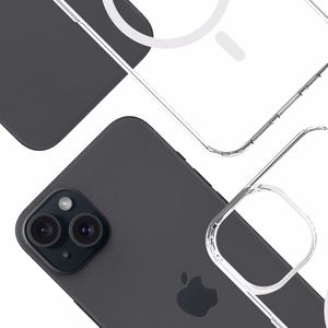 3mk Armor Magcase -suojakuori iPhone 15 Plus:lle - läpinäkyvä