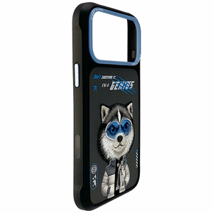 Nimmy Cool&Cute 2.0 Wolf Suojakuori iPhone 17 Pro:lle - Musta