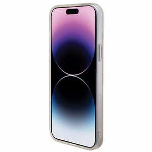 Guess IML Iridescent MagSafe Suojakuori iPhone 15 Pro:lle - vaaleanpunainen