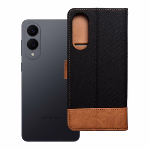 Flip case for Samsung S25 Edge Jeans Book black