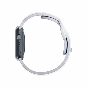 3mk-silikoniranneke Apple Watchille, 38/40/41/42 mm, valkoinen, pieni koko