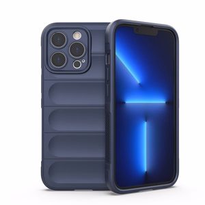 Magic Shield Kotelo iPhone 13 Pro joustava panssaroitu suojus tummansininen