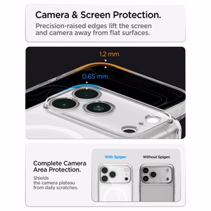 Spigen Ultra Hybrid MagSafe -suojakuori iPhone 18 Pro Max / 17 Pro Max -malleille, mattavalkoinen