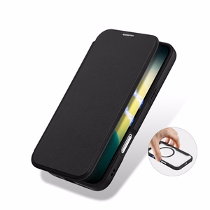 Dux Ducis Skin X Pro iPhone 17 Air Suojakuori Lompakolla, MagSafe-yhteensopiva - Musta