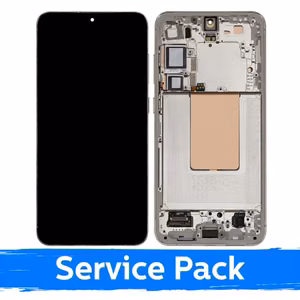 Samsung S926 S24 Plus -yhteensopiva LCD-näyttö kehyksellä / meripihkankeltainen / (huoltopakkaus) +AKKU MUKANA