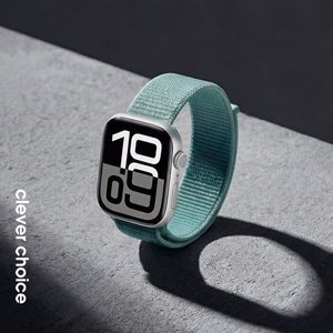 Crong Nylon Apple Watch -urheiluranneke, 38/40/41/42 mm, Atlantic Green