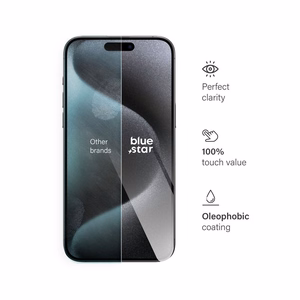 Tempered glass to iPhone 15 PRO MAX Blue Star