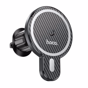 Hoco CA85 MagSafe 15W autolaturi-pidike musta