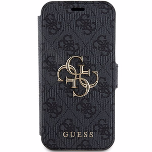 Guess 4G Metal Logo suojakuori iPhone 15 Pro:lle - harmaa