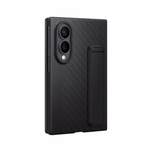 XF971SBE jalustallinen hiilikuitusuojakuori Samsung Galaxy Fold 8, musta