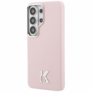 Karl Lagerfeld K Metal Logo MagSafe suojakuori Samsung Galaxy S26 Ultra vaaleanpunainen